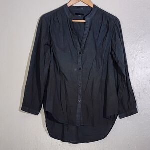 Mother Black Button-Up Women's Top